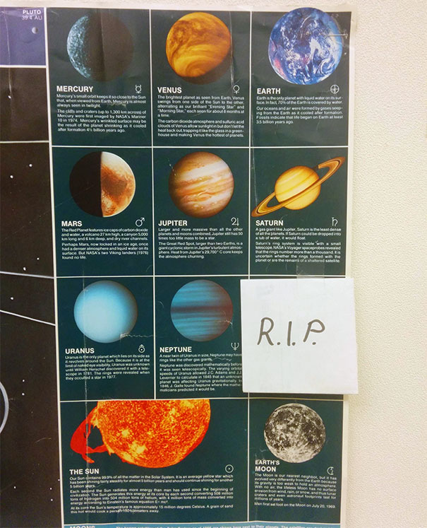 地球科學老師在牆上貼上這張海報...