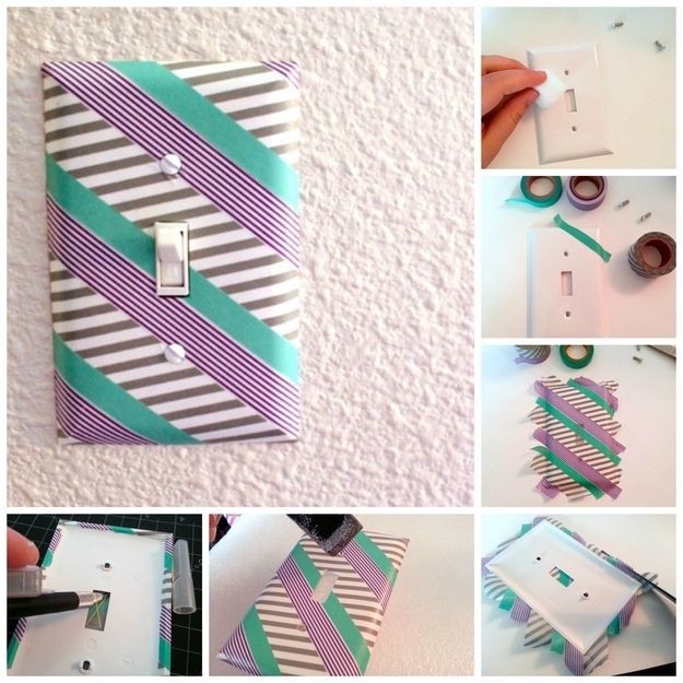 Turn a regular light switch into a trendy one.
