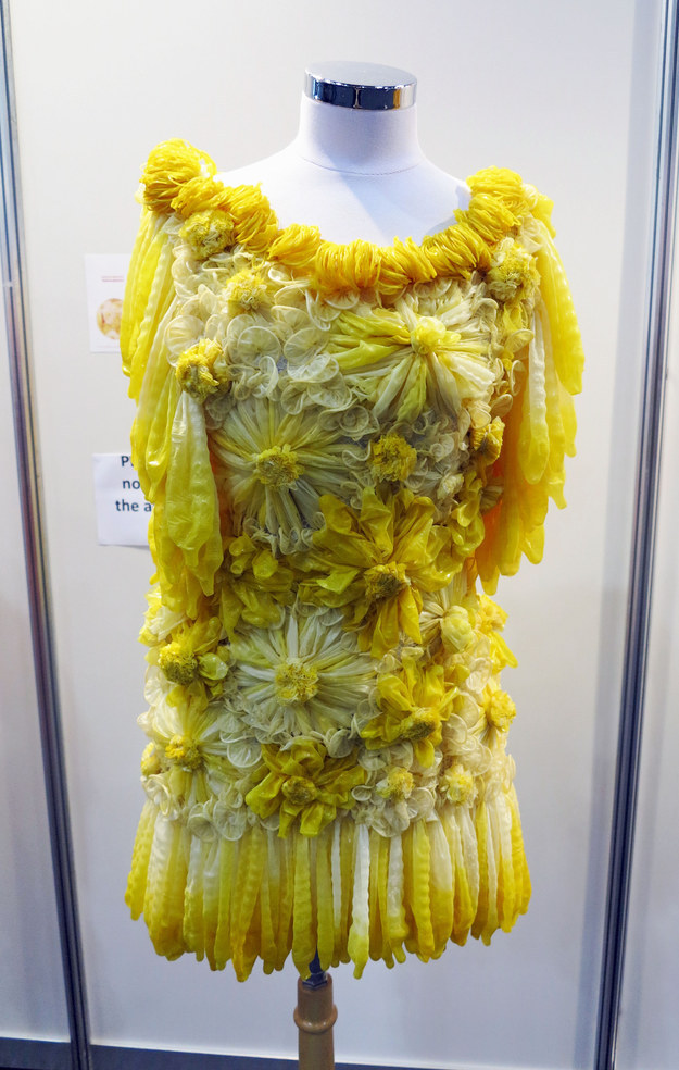 Attendees walking through the 20th International AIDS Conference in Melbourne have been marveling at this beautiful dress.