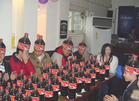 Coke parties like this: