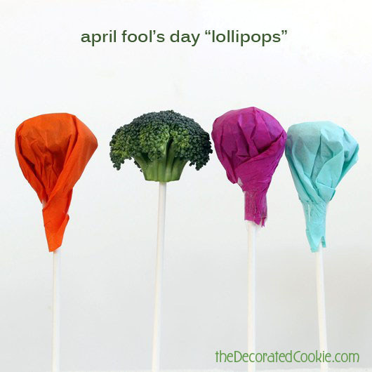 Give your kid an April Fool's Day "lollipop."