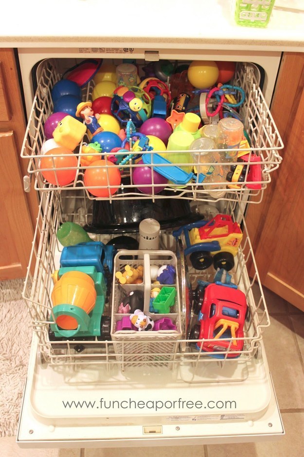 Clean your kids toys and a whole lot more in the dishwasher.