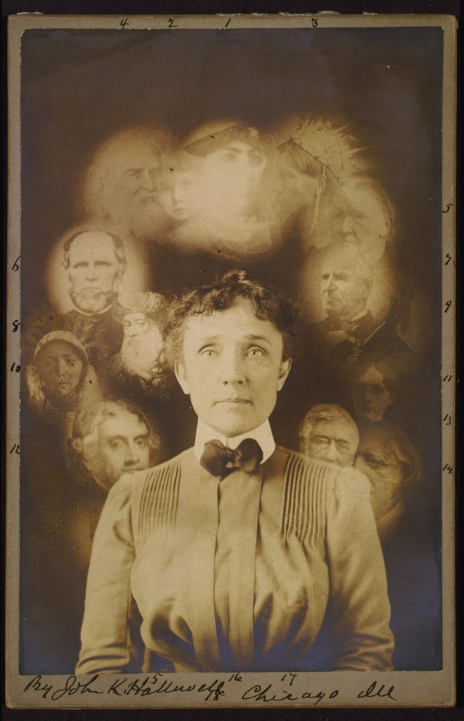 A "spirit" photograph, John K. Hallowell, ca. 1901
