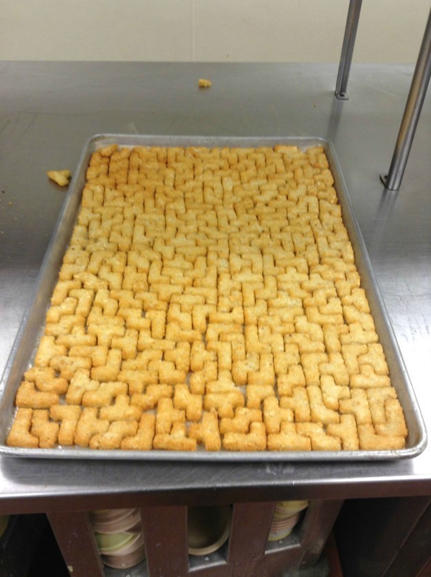 This tray of Tater Tots: