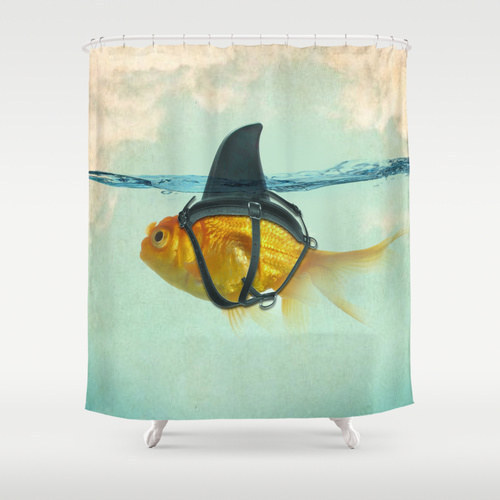 This shower curtain that will remind you that things are not always what they seem.