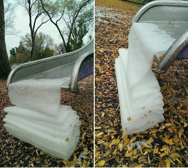 This sensually melted snow: