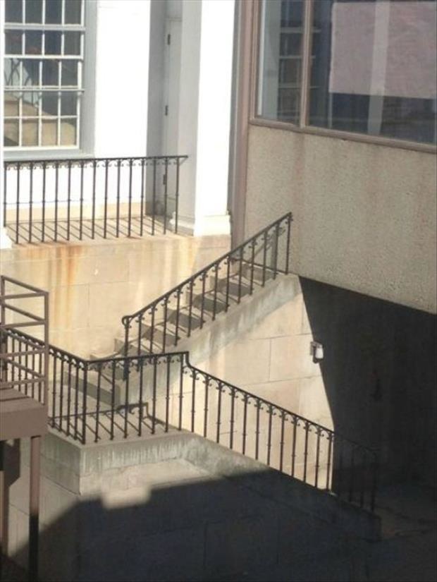 I would be angry if I climbed all of those stairs for nothing.