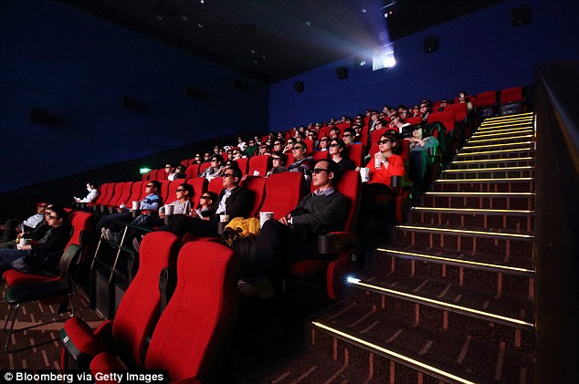 Conquer: Dalian Wanda Group also owns 68 cinemas (pictured) and 54 karaoke centres across 111 Chinese cities