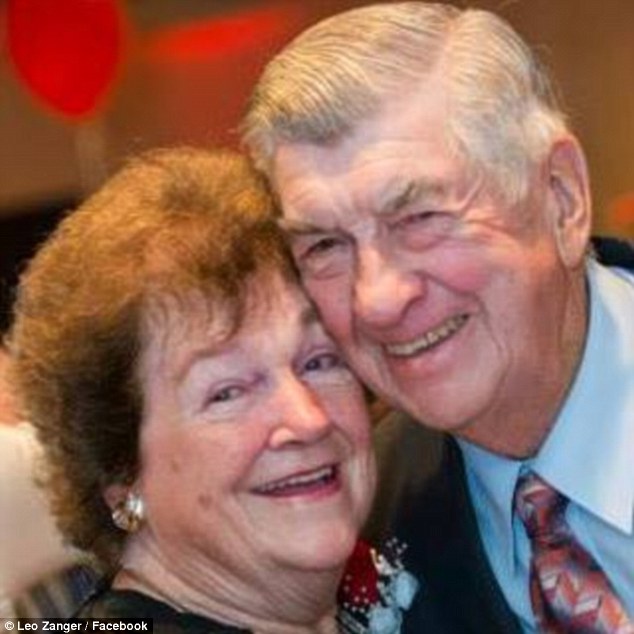 Grandchild: Ruth and Leo Zanger (photographed)  recently welcomed their 100th grandchild, the couple has 12 children 