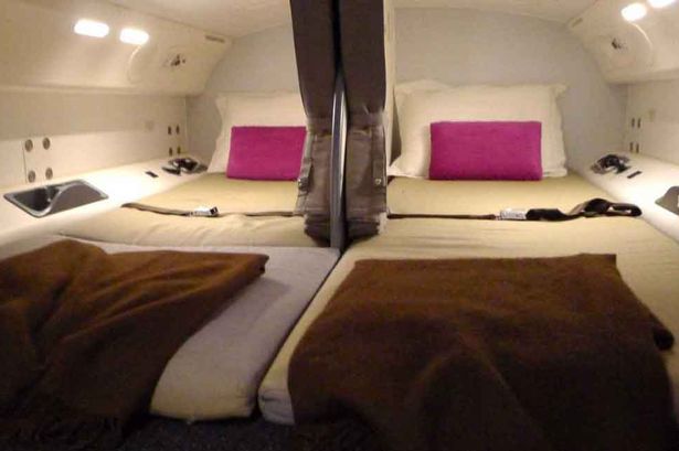 Inside air stewards bedrooms