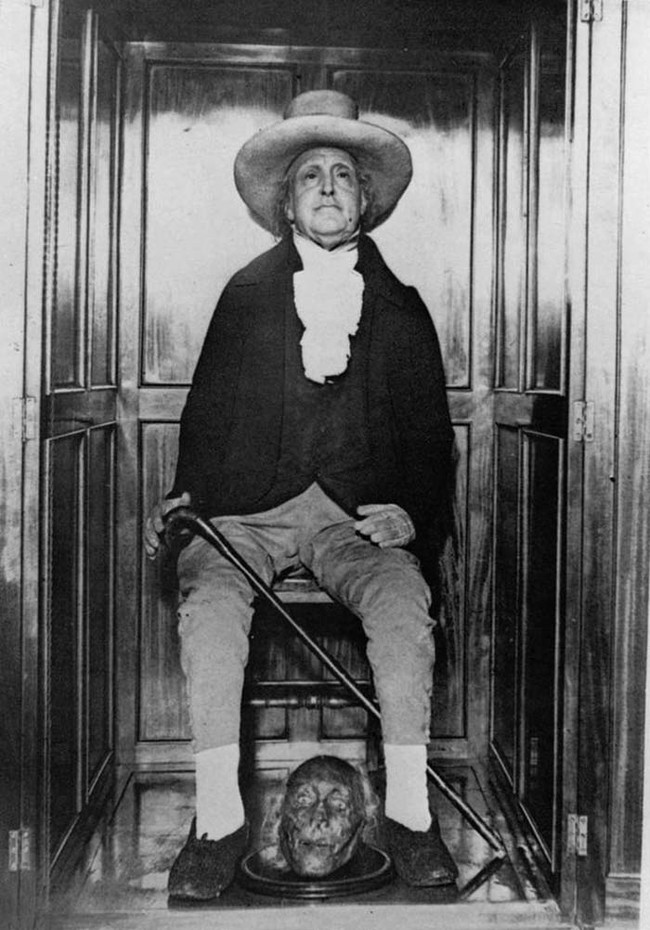 Bentham fell ill and died in 1832. During the tragedy surrounding his death, it was discovered that he left some surprising instructions for his body.