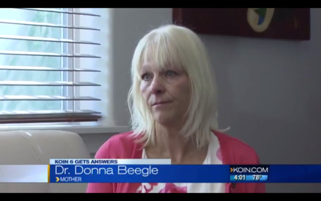 Donna Beegle was traveling with her family on their way back to Portland from Disney World in Orlando when the plane made an emergency landing. The Beegle family was then escorted off the plane by police.