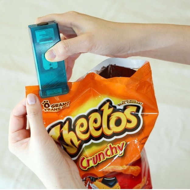 This bag re-sealer that will keep your leftover chips fresh longer.