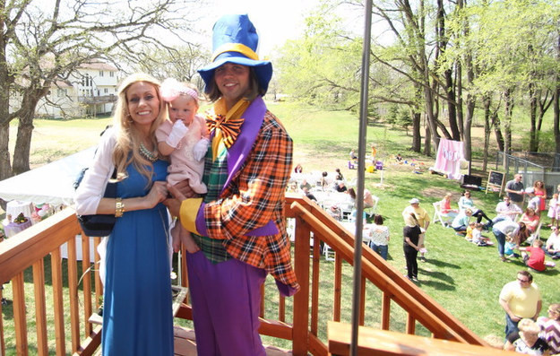 The party, which saw some 300 people in attendance, was <i>Alice in Wonderland</i>-themed, with Ben playing the part of the Mad Hatter.