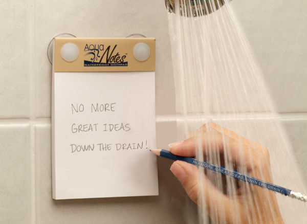 This waterproof notepad that will record your most brilliant thoughts.