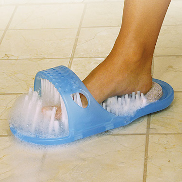 These slippers that will scrub and massage your feet.