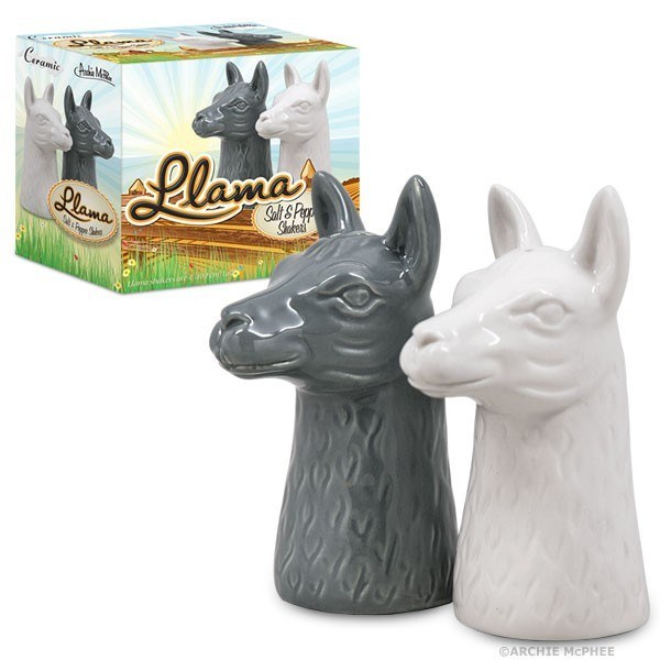Llama Salt &amp; Pepper Shakers