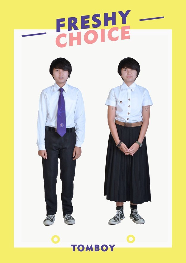 And another set of uniforms for students who identify as “tomboy.”