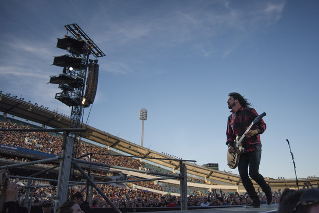 Foo Fighters front man, and rock god, Dave Grohl was performing in Gothenburg, Sweden when he fell off the stage, breaking his leg.