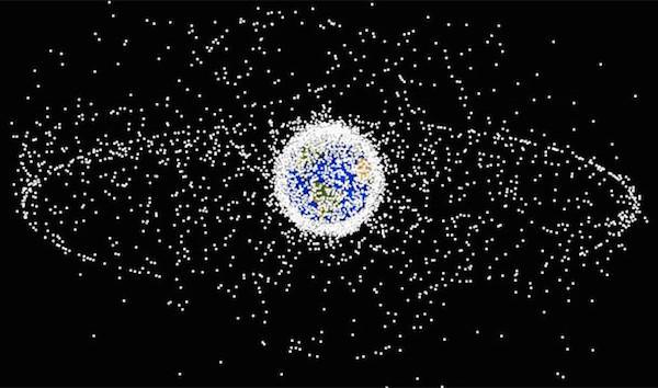 There are 38,000 man-made objects orbiting the Earth.