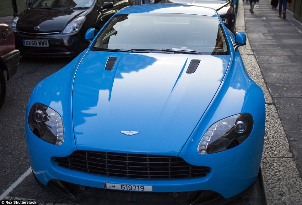 This blue Qatari-registered Aston Martin was also given a ticket while parked outside Harrods. Many owners can go back to their home countries without fear of being chased for the fines by authorities