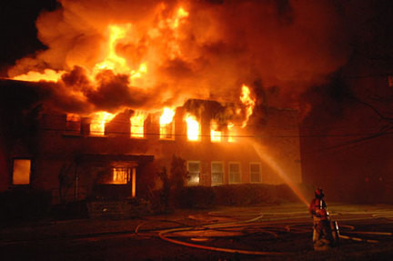 The #1 cause of death in household fires is the smoke and not the fire. Keep low to the ground.
