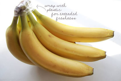 Wrap the crown of a bunch of bananas with plastic wrap and they'll last 3-5 days longer than usual.