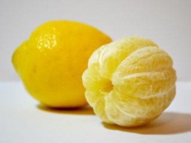 This gorgeous peeled lemon.