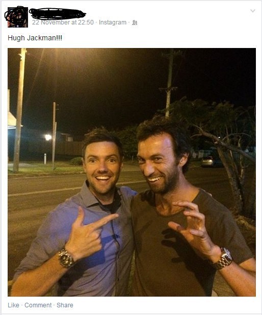This guy who thinks he's just met Wolverine.