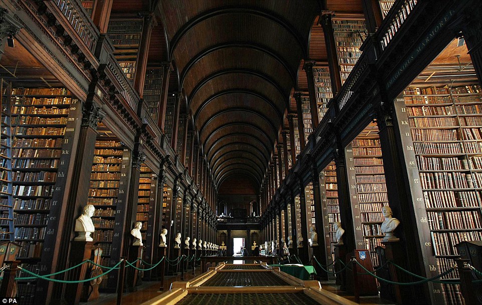 The vast library at Trinity College in Dublin also makes Lonely Planet's list of must-sees