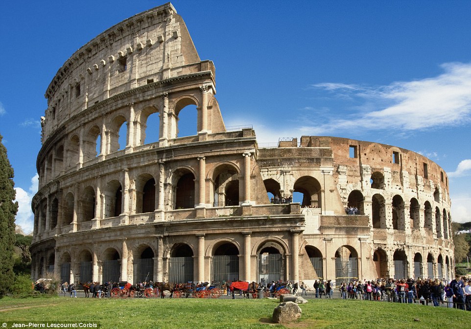 The impressive Colosseum in Italy is located in the heart of the Rome surrounded by a plethora of other buildings from the Roman era