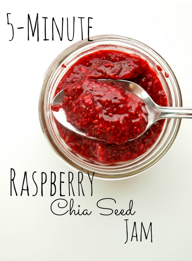 Homemade Raspberry Chia Jam on Toast