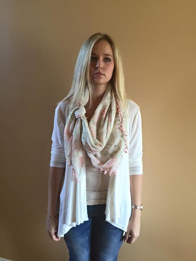 When the 16-year-old tried to cover up with a scarf, she got pushback from her high school administration, who told her she wasn't tying her scarf the proper way. Stephanie was sent home.