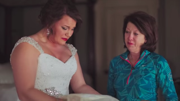 In March, Blackledge finally gave her daughter the letter on the day she was marrying her fiancé, Tyler Zugg. The special moment was caught on tape by the wedding videographer.