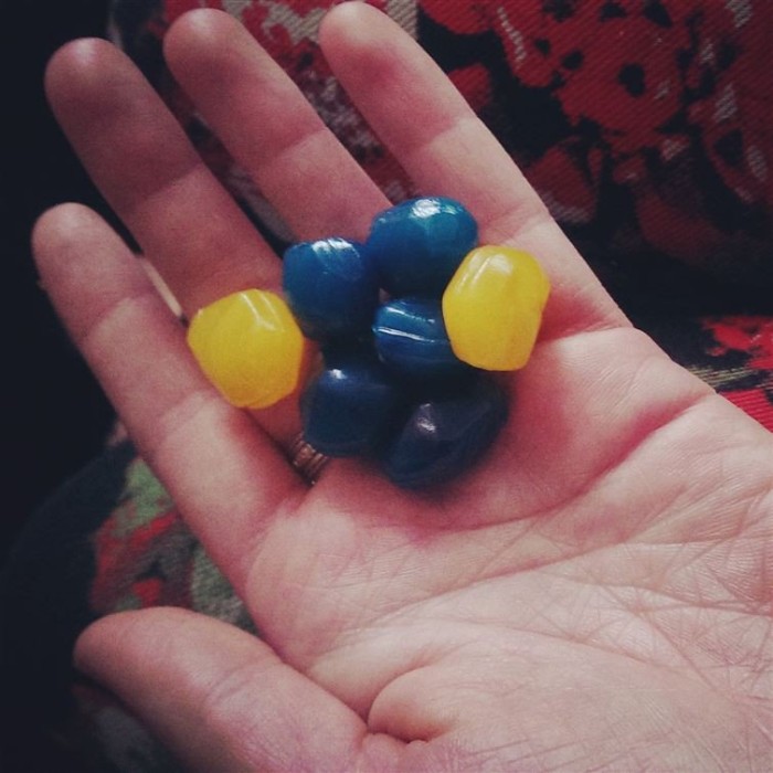 9. Fruit Gushers that fused together.