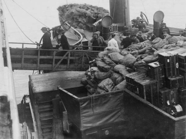The  R.M.S. Titanic was a Royal Mail Ship, which meant it was responsible for delivering mail for the British Postal Service. 5 mail clerks onboard were in charge of 3,246 sacks of mail, or 7 million individual pieces. Although no mail has been discovered from the wreckage, the US Postal Service would still try to deliver it if the pieces were ever found.
