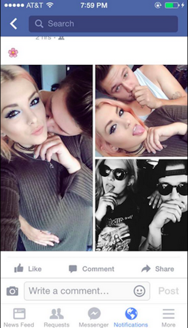 Musson recently uploaded a photo collage of her and her boyfriend to Facebook.