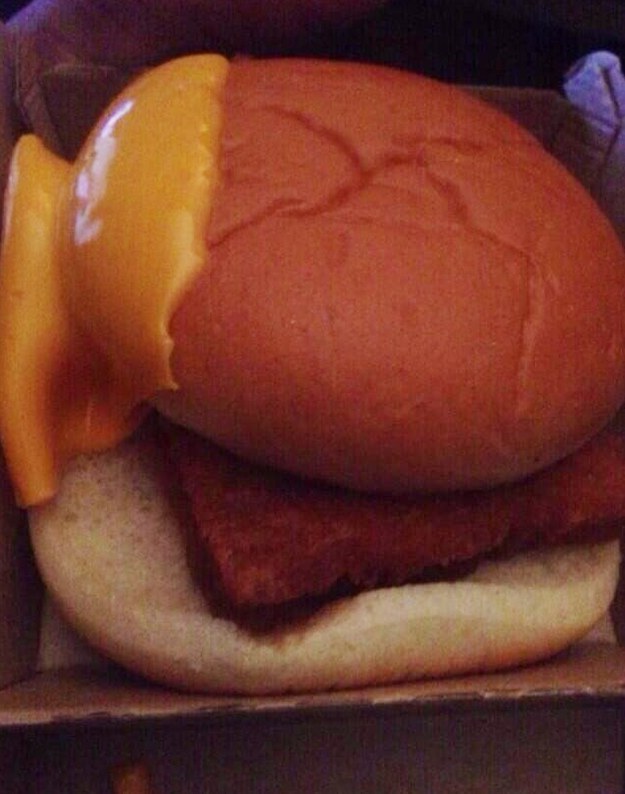 The Cheese Slightly Less On The Box Burger