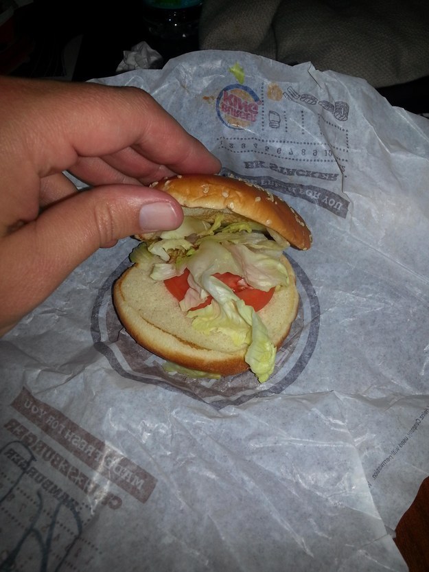 The Burger King Burger Without The Burger