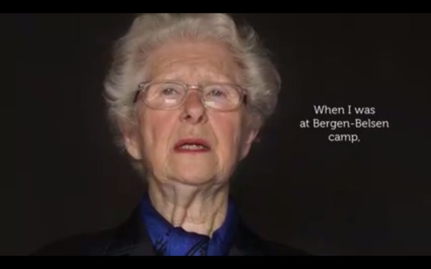 In the film, she tells the story of her deportation to the Bergen-Belsen concentration camp in northern Germany and an incredible story that came from her time there.