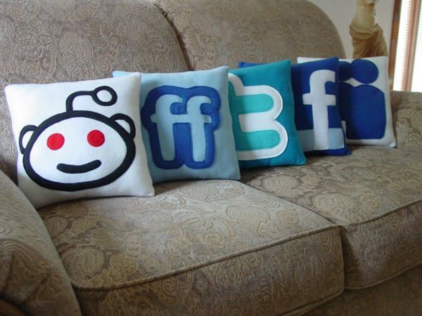 The social media pillows that belong on every tech-lover's couch.