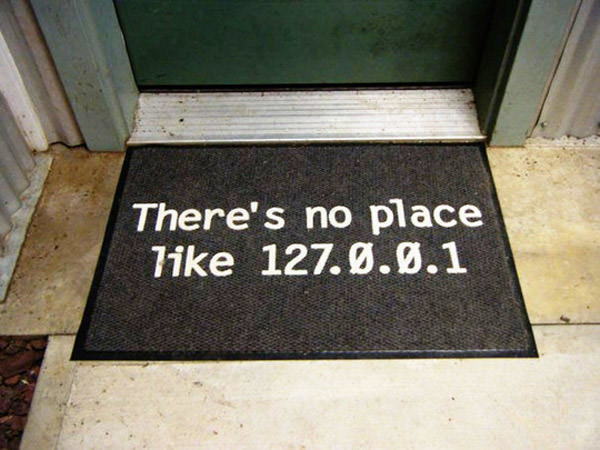 An IP address door mat so you always know you're home.