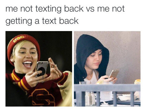 The emotions of texting back...