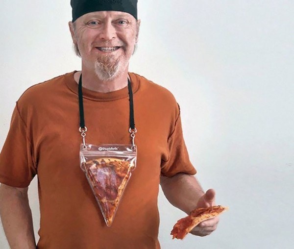 A pizza pouch so you can eat it on the run.