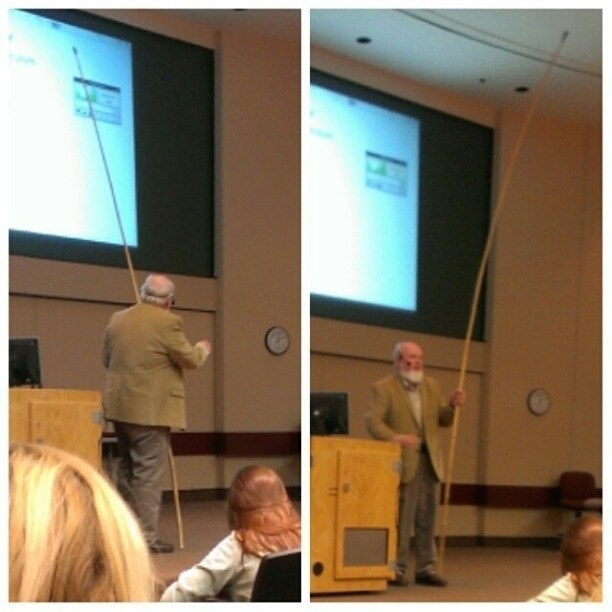 This prof who saw no need to waste money on a silly laser pointer.