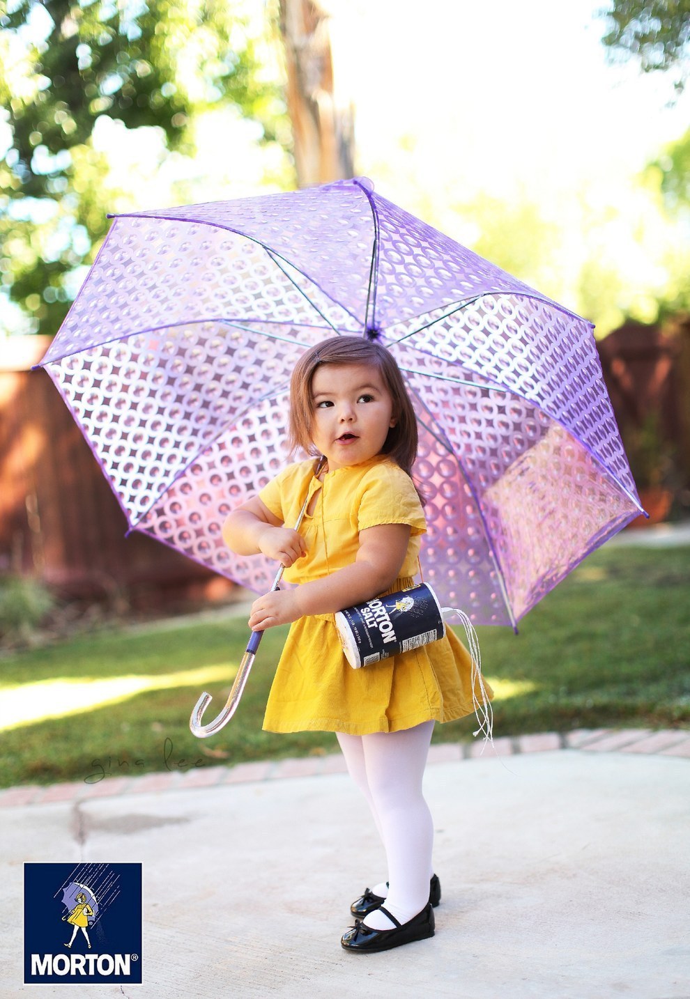 As incredible as those costumes were, Willow somehow topped them last year. She became the Morton Salt Girl...