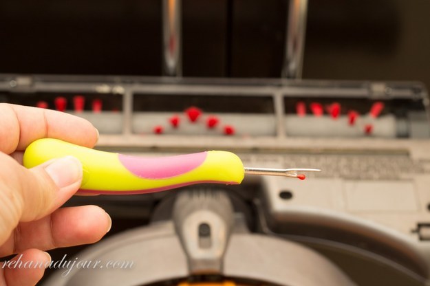 Use a seam ripper to get all the hair out of your vacuum bristles.