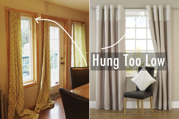 Hang your curtains higher.