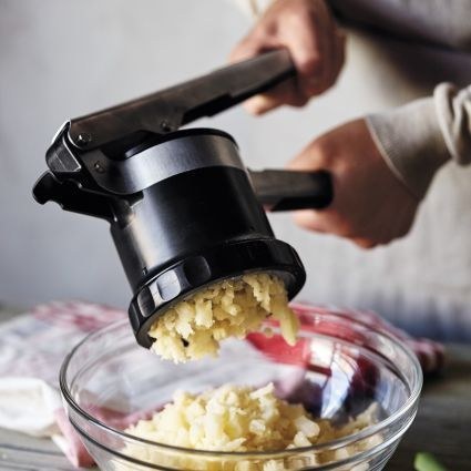 A heavy-duty potato ricer that will make latke-making fast AF.