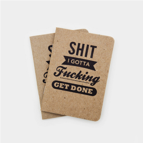 These motivational notebooks ($10).